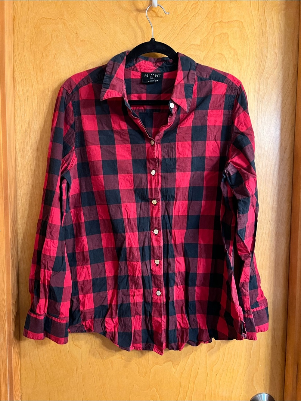 ❤️🖤 Foxcroft Buffalo Plaid Button-Up Shirt - Size 16
